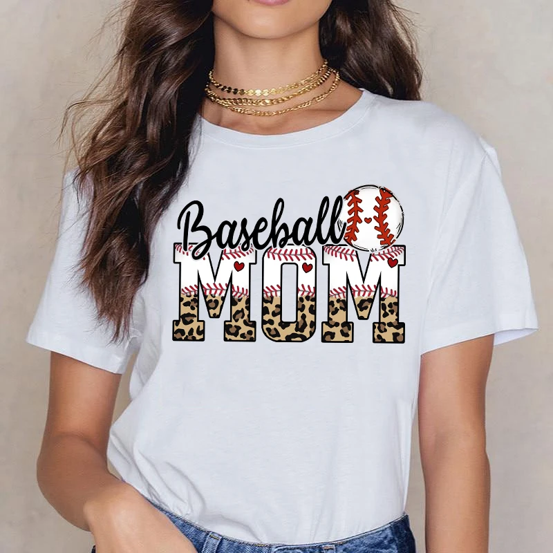 Leopard Baseball Printable Transfer Iron on Baseball Mom Heat DTF Transfer Design for Shirts