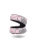 Pink gray double patella band