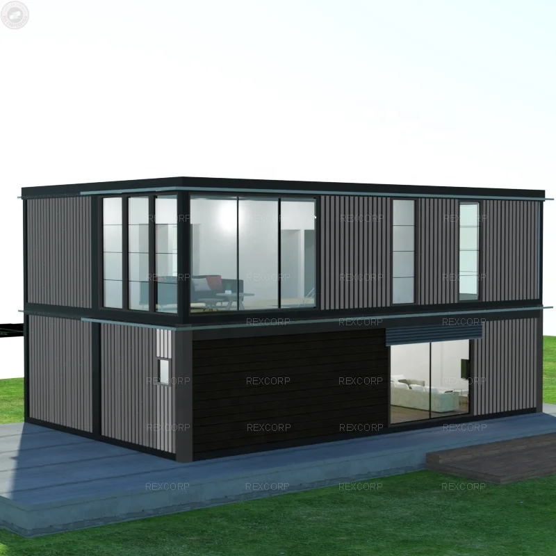 Modern 40ft Shipping Modular Container House 5 Bedroom Modular Container House Family Home Building