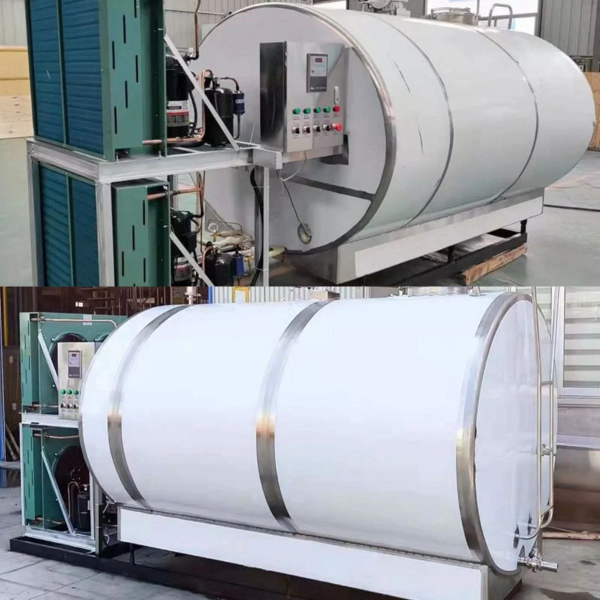500l 1000l 2000l 5000l Milk Cooling Tank Industrial Fridge Milk Juice Cooler Machine Milk Refrigerator Storage Tanks with Mixer