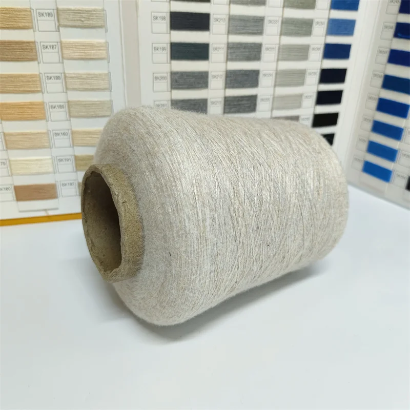 Soft Knitting Core Spun Yarn Dyeing Machine PBT Polyester Blended Wool T Shirt Yarn details