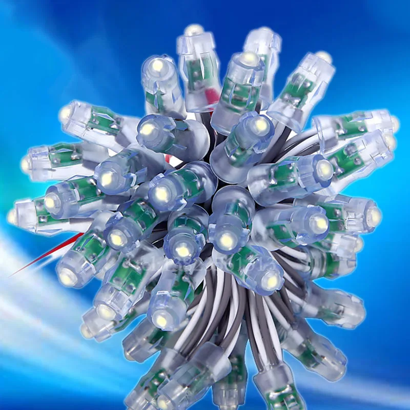 500pcs Bulk Price LED Lighting Module DC 5V Led Pixel Full Color Diffused Digital Strings WS2811 12mm Waterproof RGB Led Module