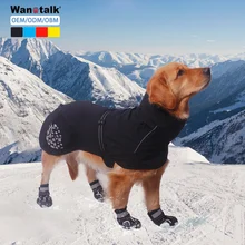 High Quality Waterproof Outdoor Dog Jacket Reflective Safety Dog Raincoat With Leash Hole