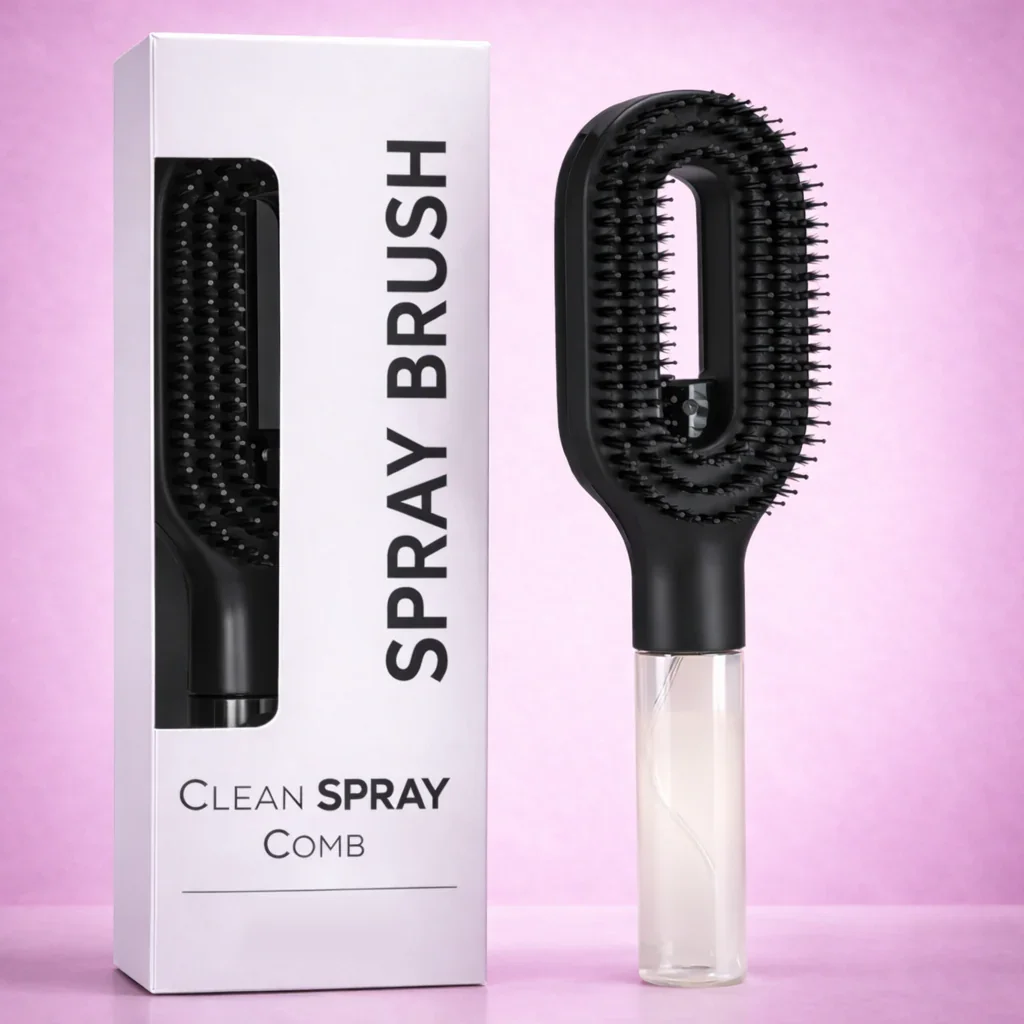 Refillable Liquid Hair Styling Spray Comb