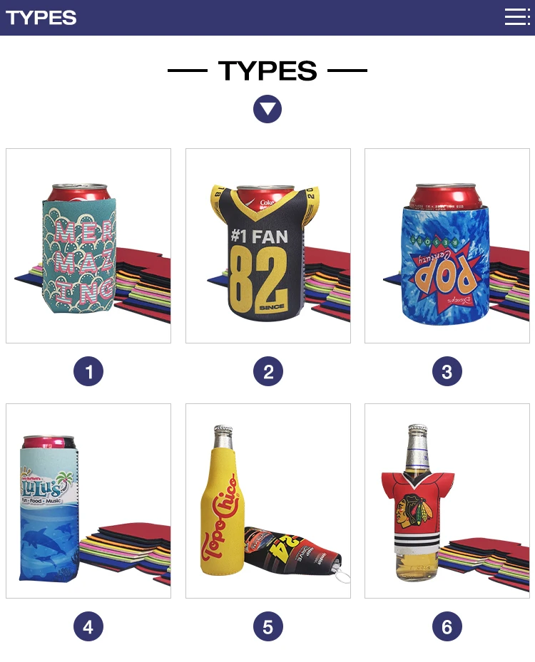 Promotional Gifts 12oz Insulated Beer Bottle Cooler Cooler Neoprene