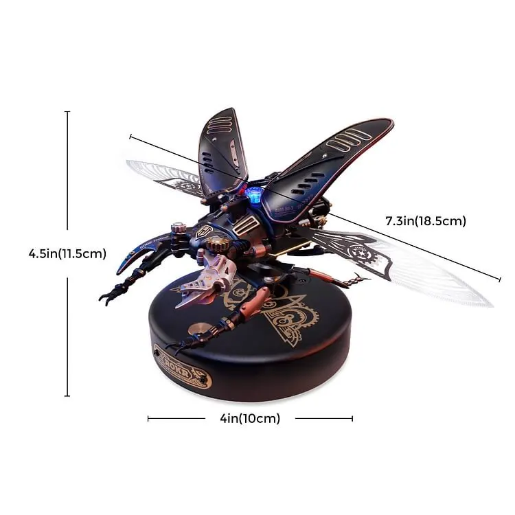 Robotime Rokr MI03 Plastic Stag Beetle Model Toys DIY Handmade Assembly Gift 3D Puzzles for Adults