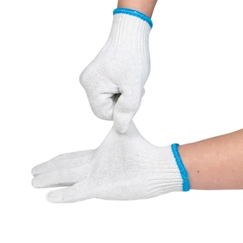 40 grams of white cotton gloves factory direct supply suitable for construction site labor protection work gloves