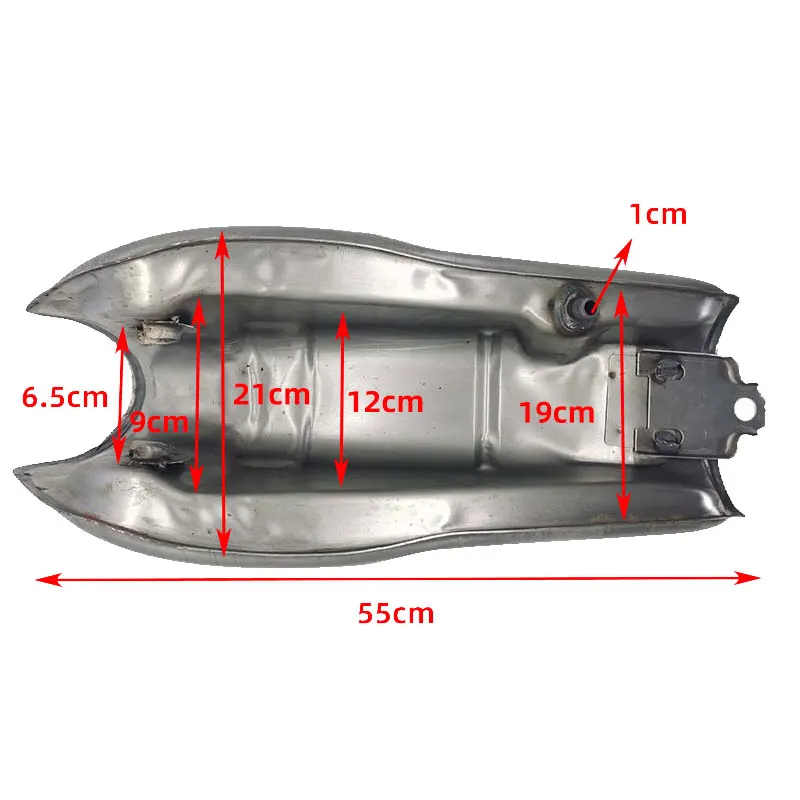 RD50 Rough Fuel Tank - Motorcycle Retro Look & Universal Fit