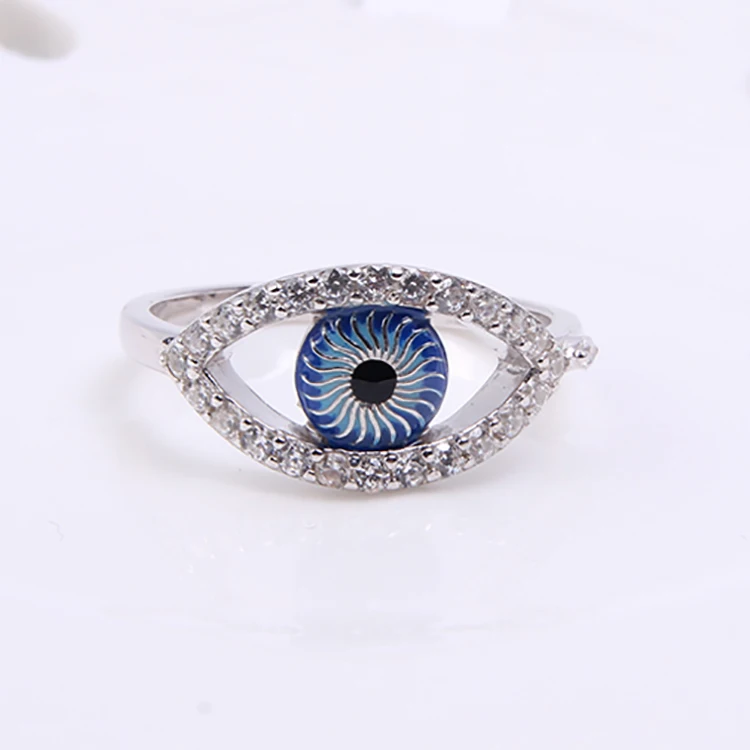 Buy For Less 925 Sterling Silver Protective Eye Ring 