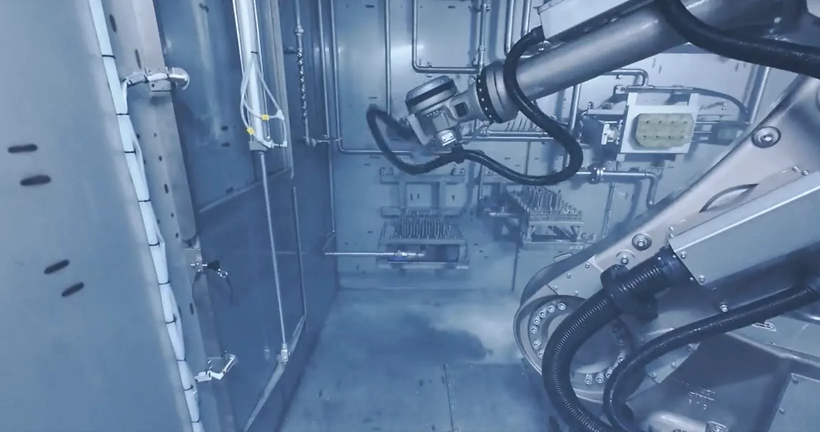 Cylinder Head Robotic Flexible Industrial Electric Cleaning Machine Shimada Big Bird CH details