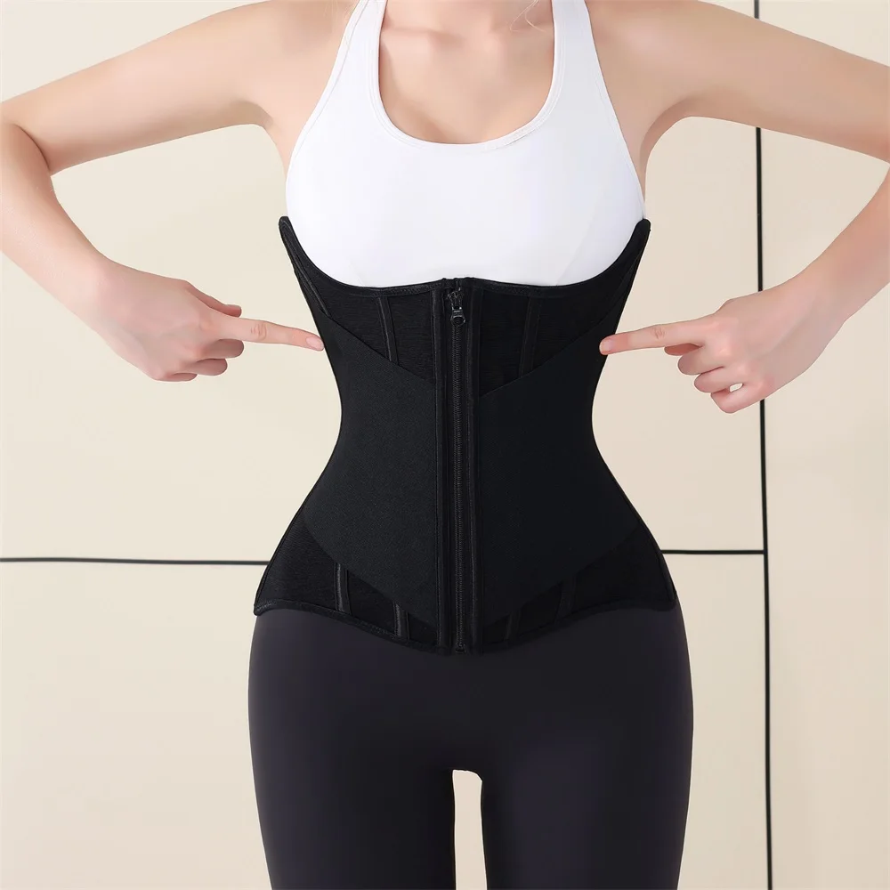 Zipper Waist Cincher Trimmer Wrap Girdle Full Body Corset Waist Trainer Shapewear Trimmer Shaping Tummy Control Shaper for Women supplier