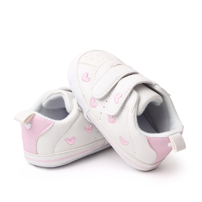 High Quality Soft Tpr Outsole Hook&loop Soft Leather Unisex New Born Baby Shoes For Girls And