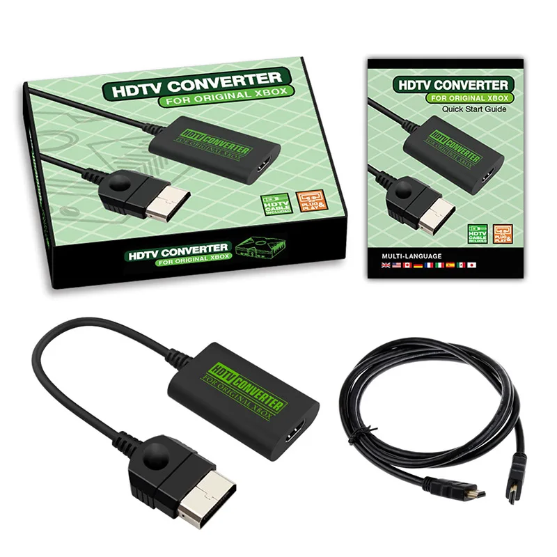 Accessoires de jeu haute définition Laudtec LX305 avec adaptateur vidéo 1080P plug and play facile à utiliser pour XBOX première génération