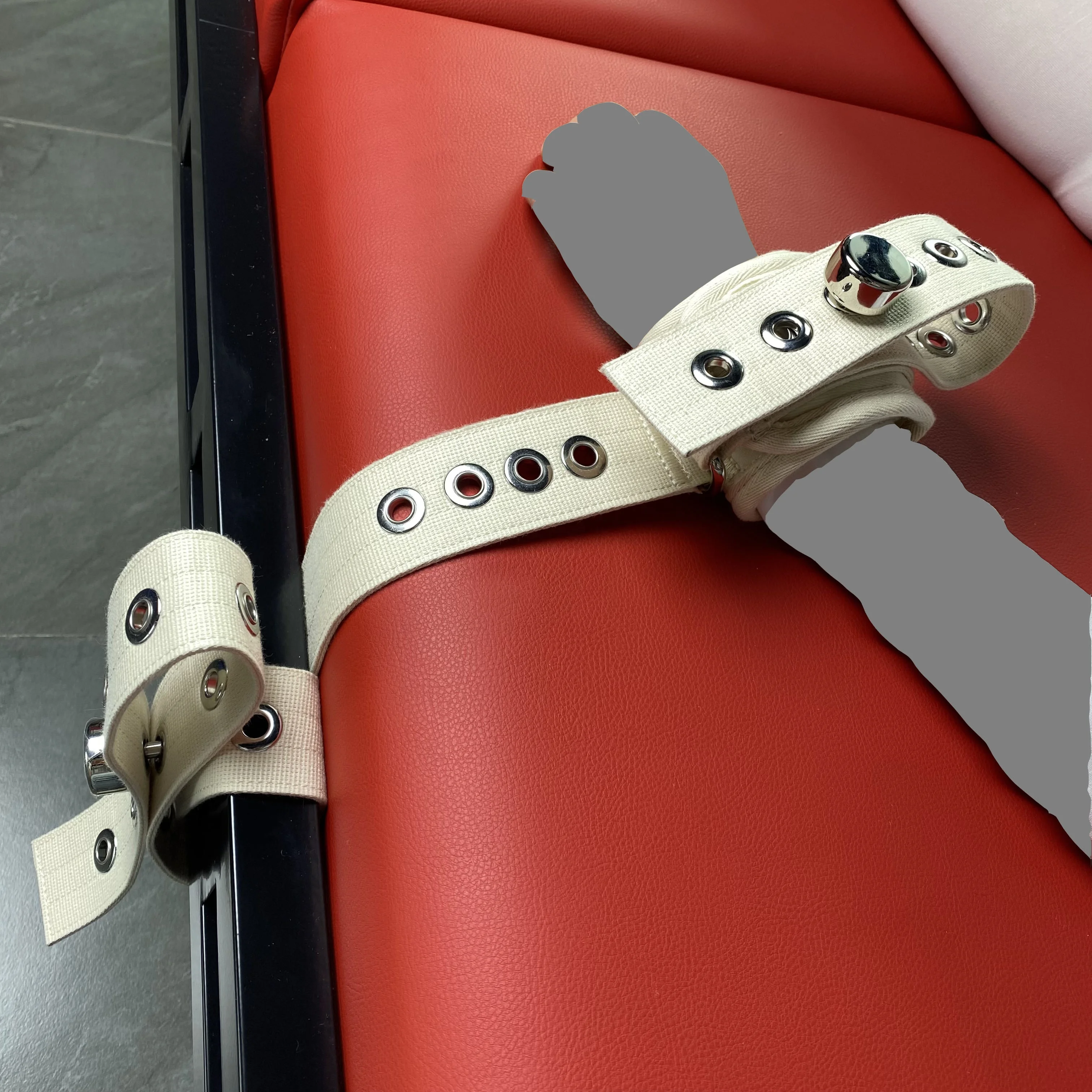Handcuffs Restraint Magnetic Lock Transportation Restraints Ankle Cuffs Fasten Safety Harness Belt Strap for Medical Fetish