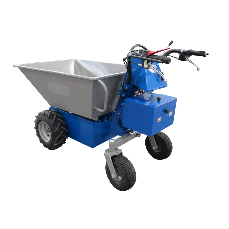 Naik hidrolik 300kg 500kg tambang kebun pertanian Mini Dumper Electrico 4x4
