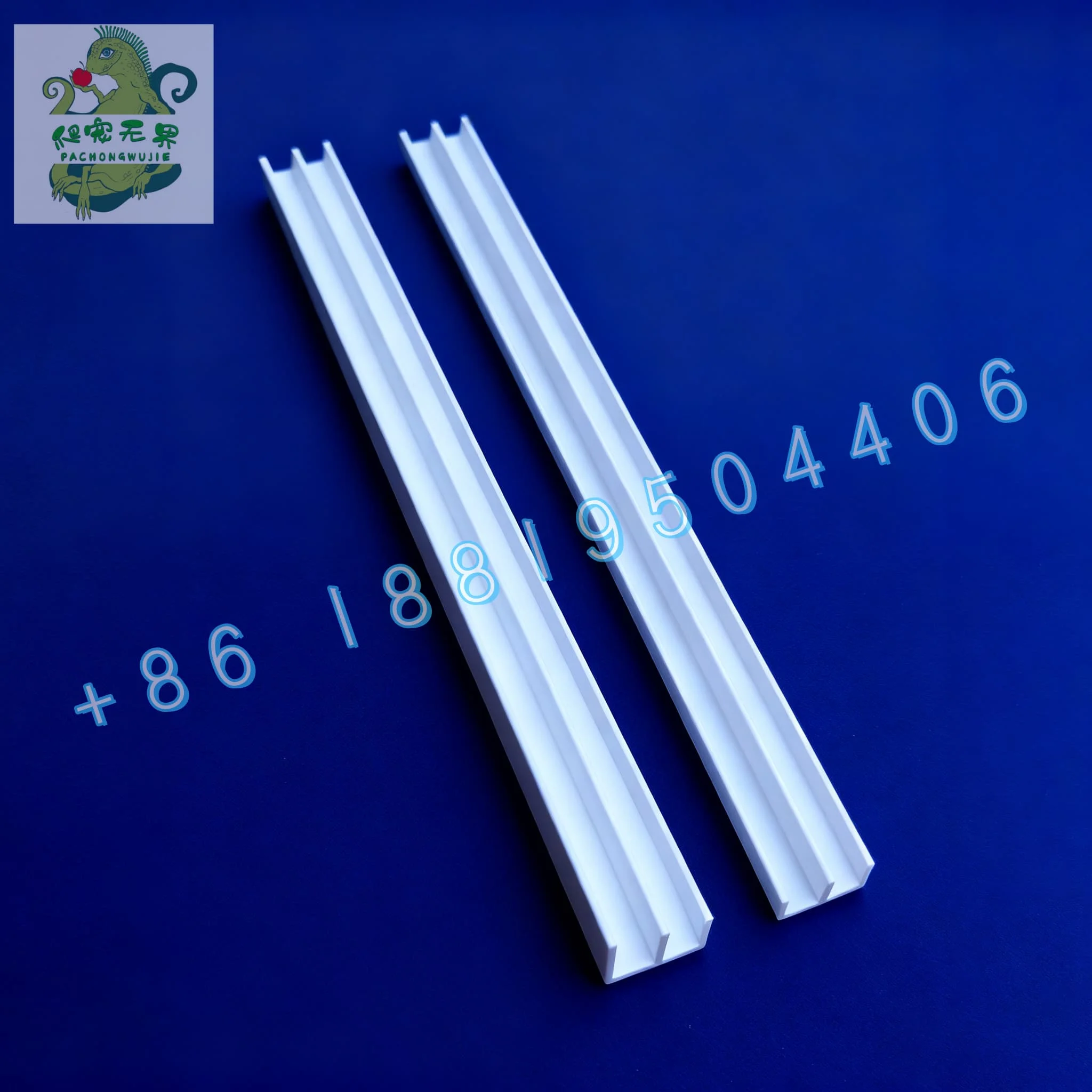 Pvc Groove Type Clear PVC Triple Groove Sliding Track - Top and Bottom Guide Rail for ...
