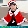 (Children) Shawl + Hat-red