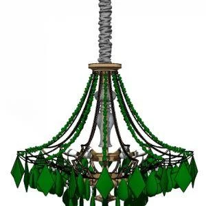 Modern Agate and Crystal Chandelier Custom Color Natura Jade Green Color Pendant Light Indoor Decorative Lighting