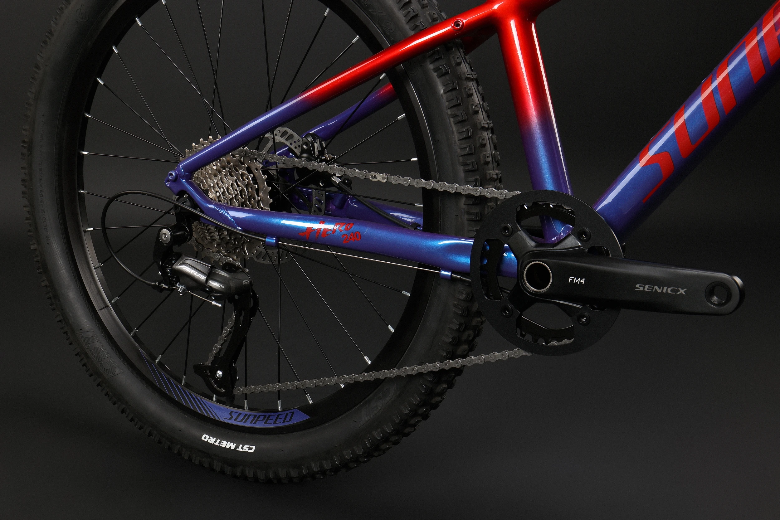 Bicicleta de Montaña de aluminio para niños, bici ligera de alta