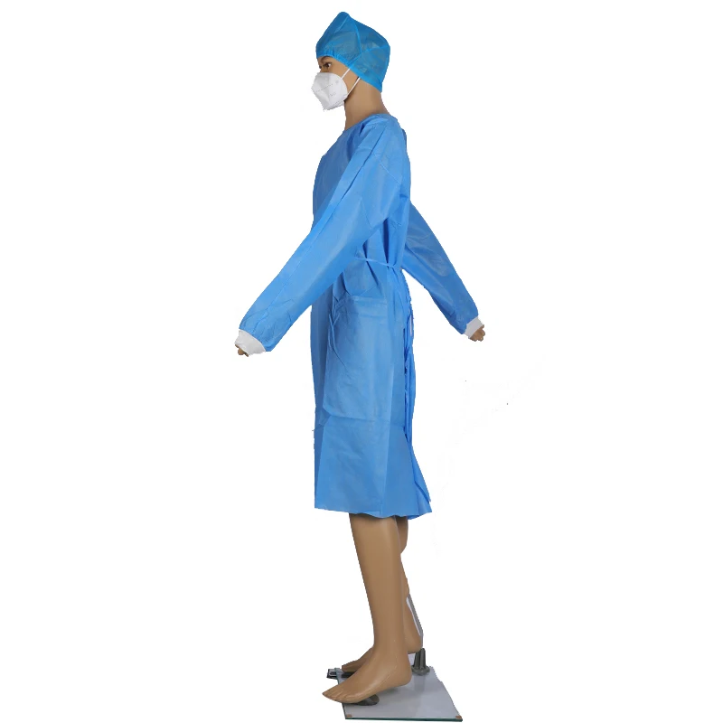 
fda cuffs medical high-quality Disposable medical isolation garment suit operating coat surgical gowns 
