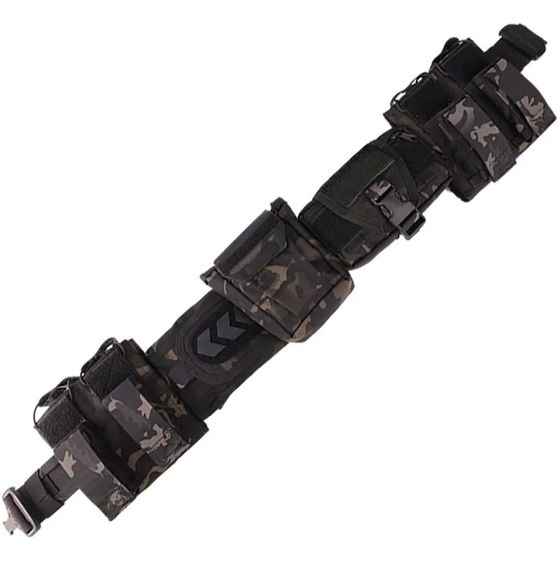 Training Multifunctional Outdoor Tactical Heavy Duty Modular Equipment Belts High Duty Mountaineering Utility Belt with Pouches