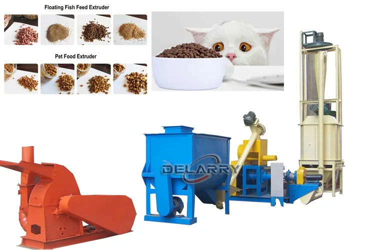 Widely Used Floating Fish Food Extruding Machine Pet Food Production