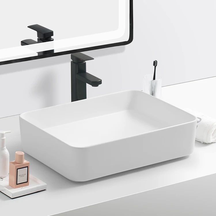 Art Basin Color Table Top Hand Wash Basin for Hotel Apartment Bathroom