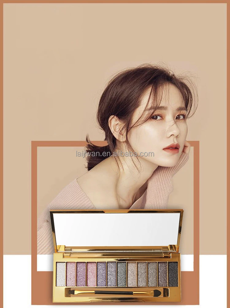 12 Color Flash Eyeshadow Palette Private Label Eye Shadow Pallet Makeup
