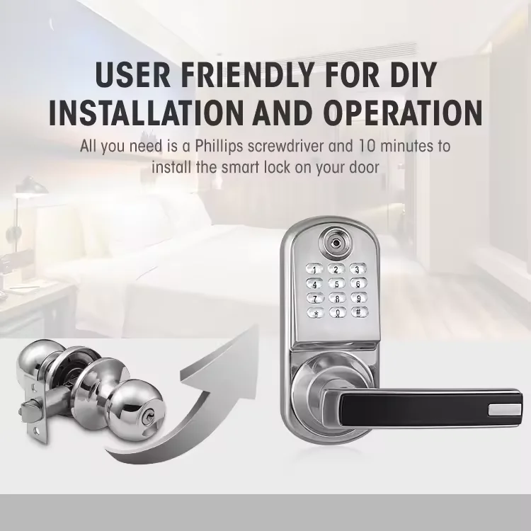 Locstar Digital Door Pin Lock Code Keypad Card Hotel Zinc Alloy Key Ansi Mortise Standard Door Lock