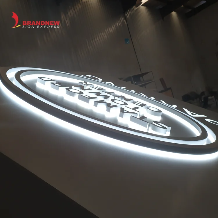 BRANDNEWSIGN Manufacturer Custom Directional Sign Freestanding Illuminated Parking Monument Signages Vehicular Parking Lot Signs