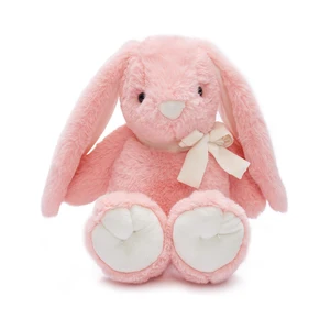 New Cute Soft Long-Eared Rabbit Plushie Easter Kids Gifts PP Cotton Filled Stuffed Bunny Toy for Babies