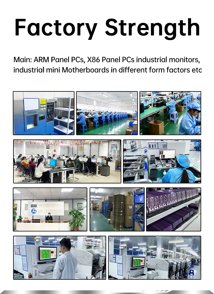 Industrial Open Frame 11.6inch Touch Screen Monitor VESA Wall Mount IP65 Waterproof Stock Compatible Wind Linux/Android Panel PC