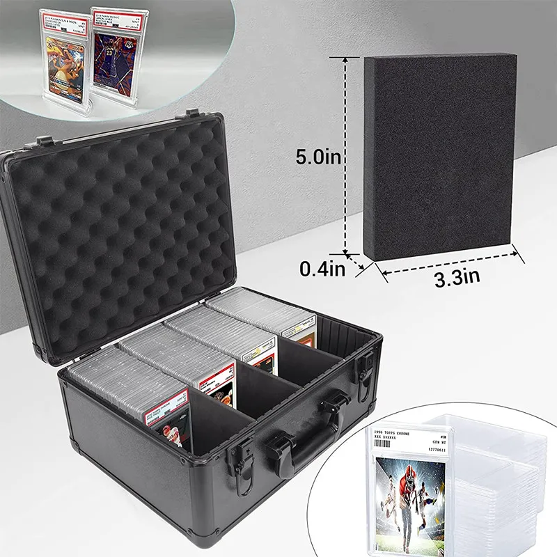 Card Storage Box For Sports Card Collection Compatible With Psa And Bgs