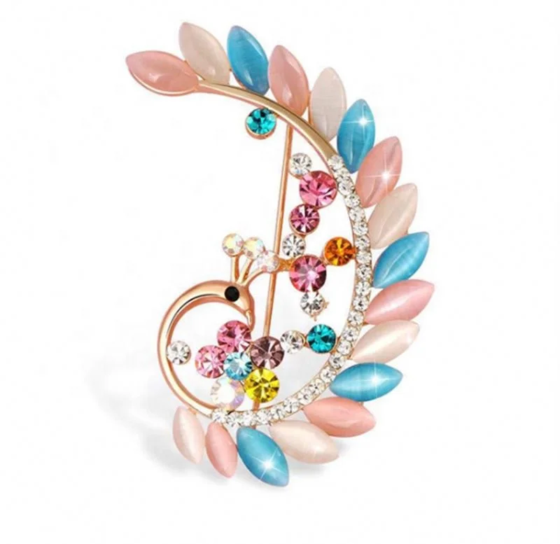 Luxxury Latest Fashion Flower Lapel Pin Magnetic Rhinestone Pearl Brooch Crystal Broches Custom Brooches Women Girl