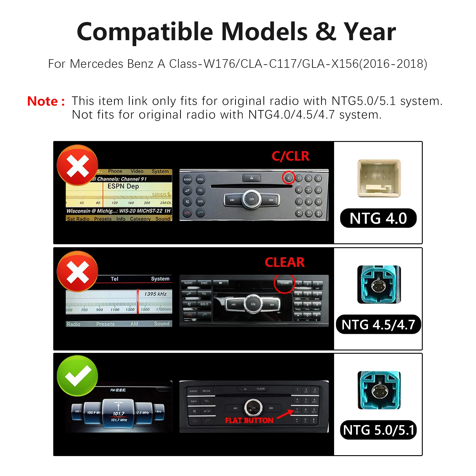 12.3 Inch Android Auto Car Radio For Mercedes A/CLA/GLA/G-Class (2013-2015) - Wireless CarPlay, Touch Screen, Linux 4.5 System - View #9