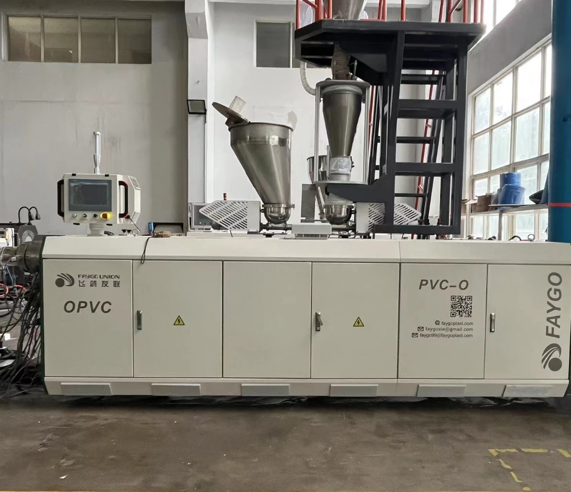 110~630mm OPVC Biaxially Oriented polyvinyl chloride pipe production line with factory price