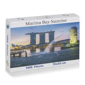 Custom Luxury Adult Paper Jigsaw Puzzle 1000pcs 500pcs Custom Jigsaw Puzzle for Adult and Kids
