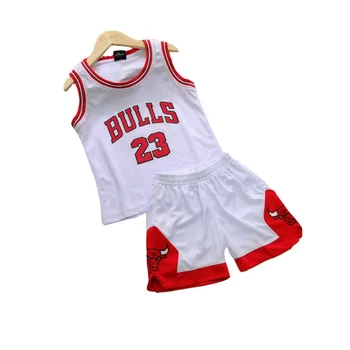 Kids clothing Boys Girls Sleeveless Basketball Jersey Summer Clothing Sets Children Two Piece Vest +Shortstwo piece pants set