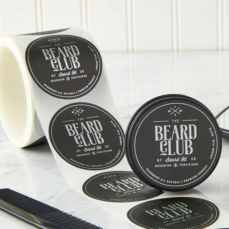 Personalized product private custom round etiquette paper vinyl adhesive waterproof sticker label printing logo sticker roll