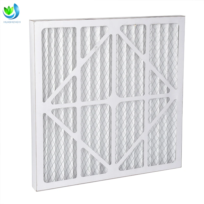 HVAC Air Purifier 24x24 Cardboard Pleat Panel Air Conditioner Filter for Ventilation System