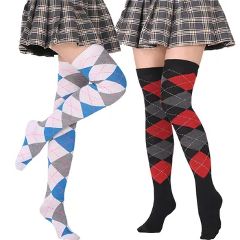 Customized Supplier over knee Socks Wholesale Length Plus Size Thigh High Socks