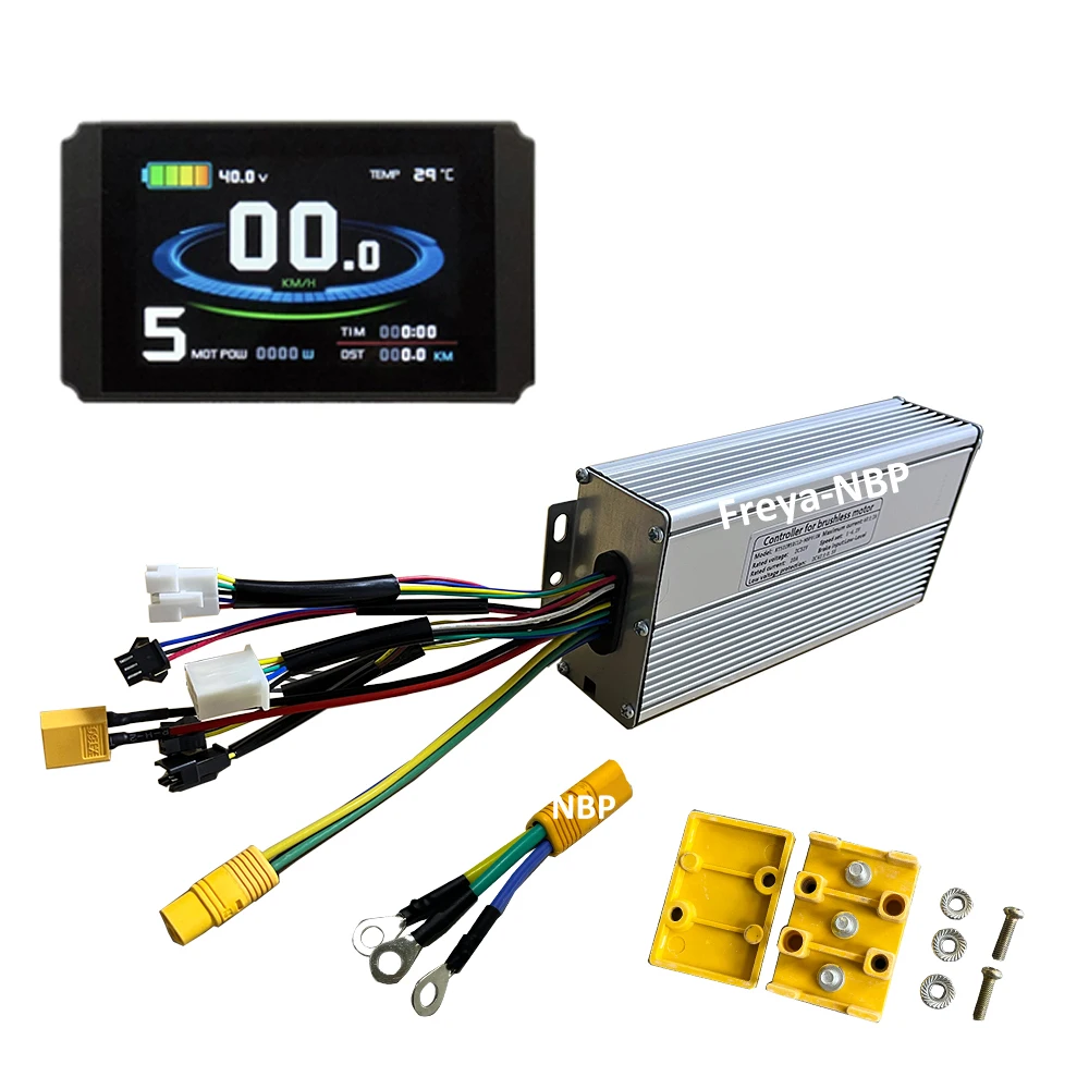KT Sine Wave Controller 52V 40Amps 12Mosfet Controller Display Set for  52V2000W Electric Bike Bicycle Hub Motor Conversion Kit