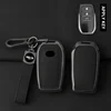 Porte-clés noir canon de fusil + cuir