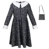 Robe et sac fleuris noirs