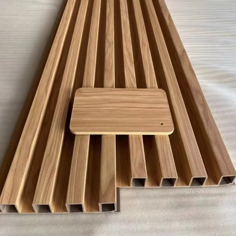 Interior Decor Iso Board Easy Installation Tv Background Pvc Wood Texture Effect Fluted Wall Panel Pvc 3d for Wall Sri Lanka