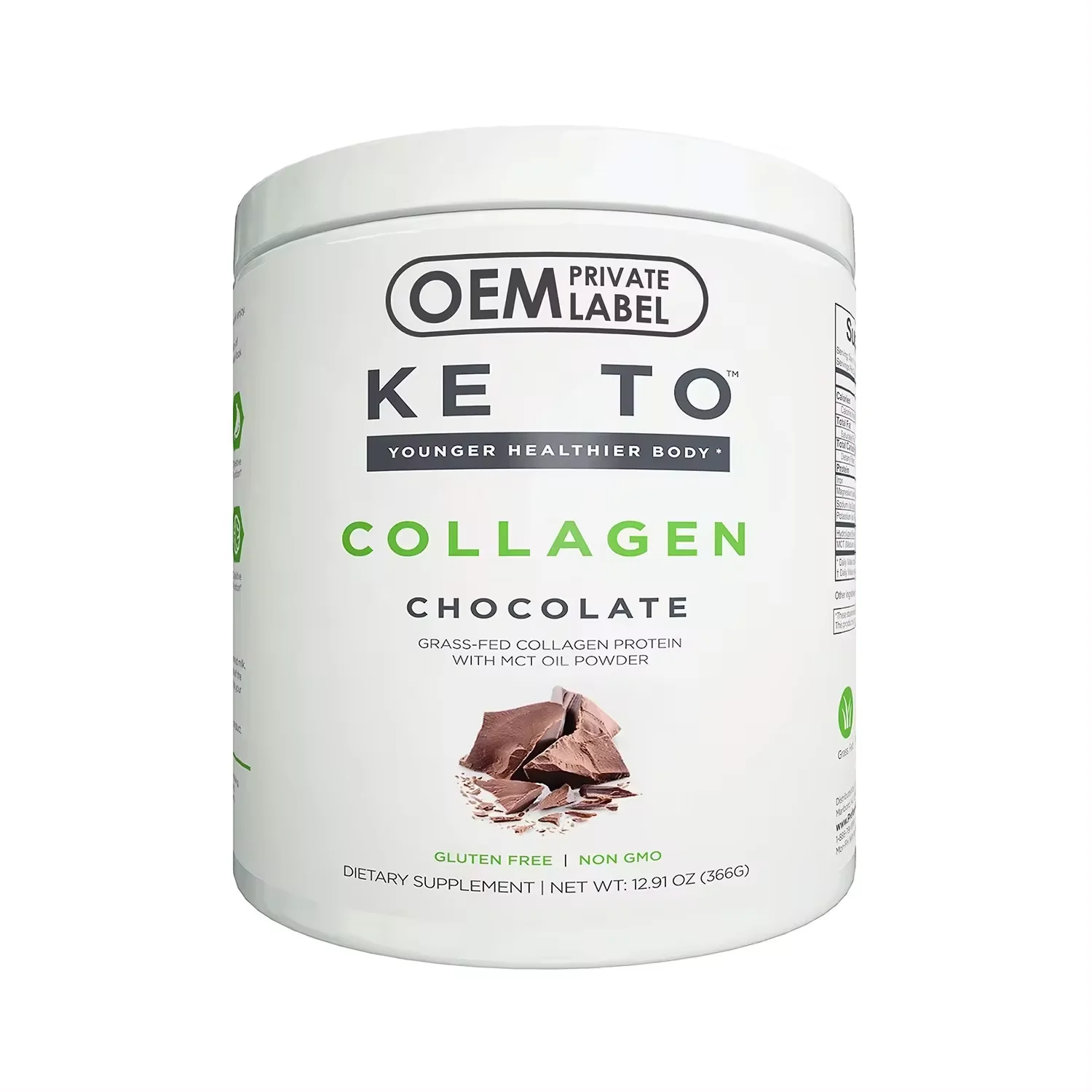 Keto Collagen Protein Powder with MCT Oil Private label Collagen Peptides Powder Keto Low Carb Diet fish collagen supplement