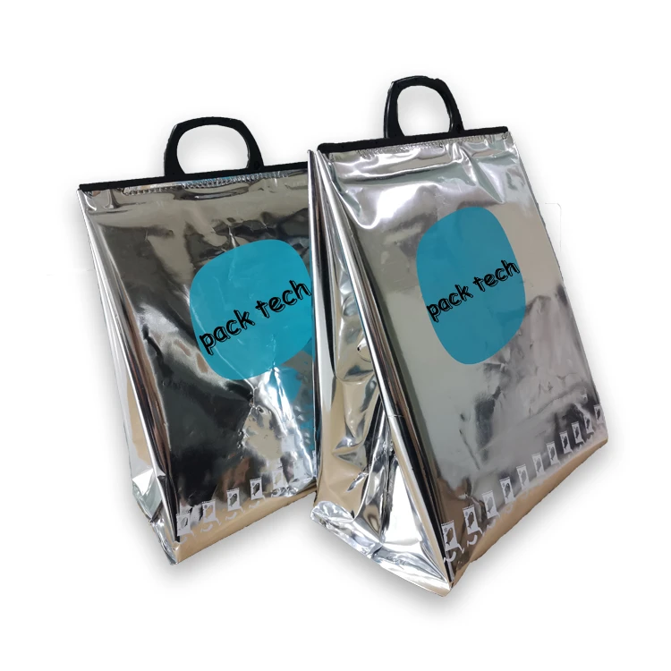 Portable Aluminum Foil Bubble Pouches Foam Delivery Bags for