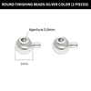 P2788 Perline di finitura rotonde: colore argento