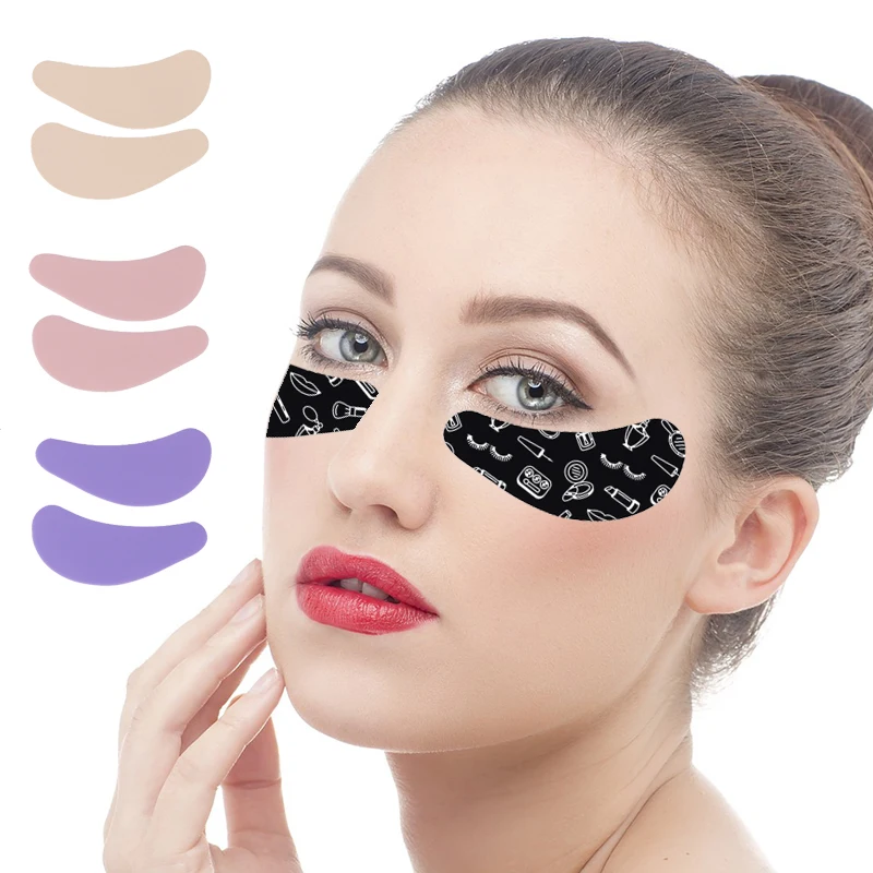 Reusable Silicone Face Under Eye Patch Medical Grade Silicone Tin Under Eye Mask Under Eye Gel 8478