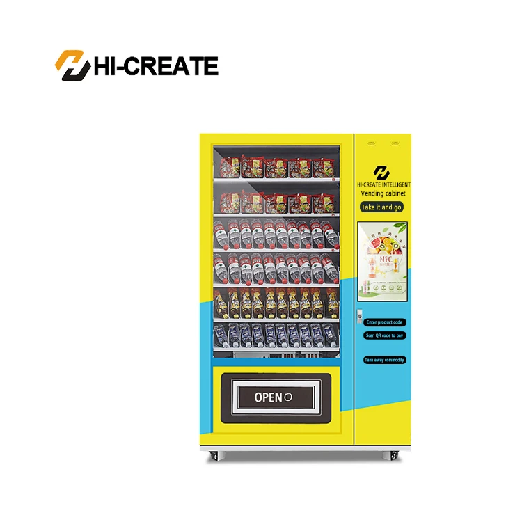 Best Selling Vending Machine Unmanned Milk Tea Robot Intelligent Touch Screen Integrated 32 Inch